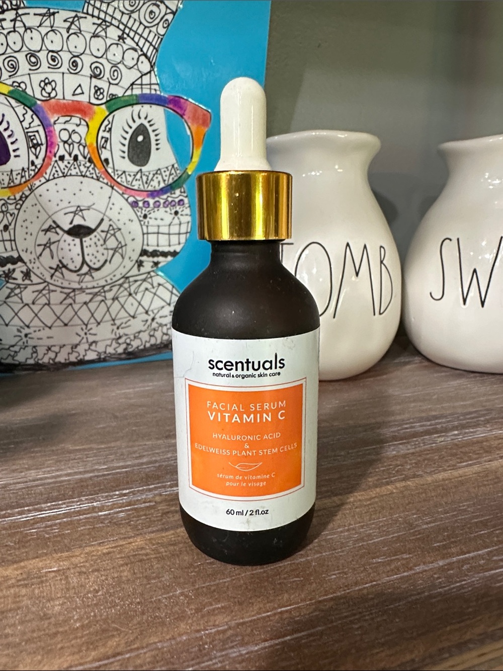 Scentuals Vitamin C Facial Serum - Orange Dropper Bottle
